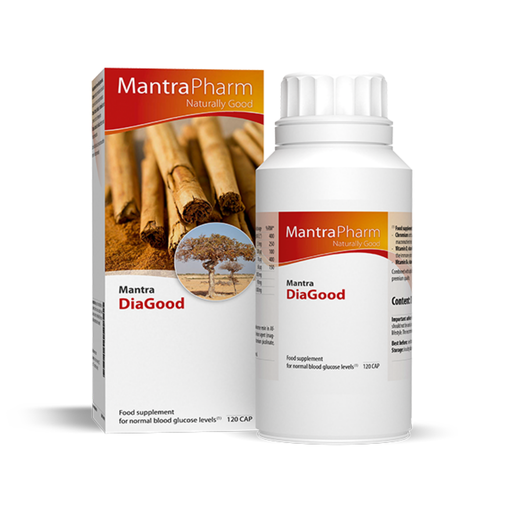 Mantra DiaGood Food supplement for normal blood glucose levels. Chromium contributes to the maintenance of normal blood glucose levels and to normal macronutrient metabolism. Vitamin D, vitamin B12, folic acid and vitamin B6 contribute to the normal function of the immune system. Vitamin B6 and vitamin B12 and folic acid contribute to normal homocysteine metabolism.